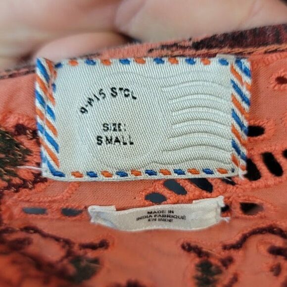 Anthopologie Cap Sleeve Top - Picture 6 of 7